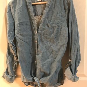 Blue jean shirt